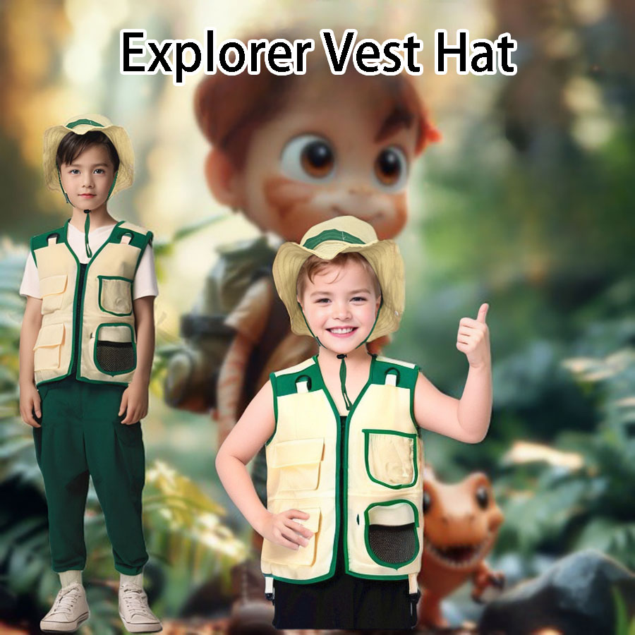 Outdoor Adventure Activities For Kids - Chaleco de explorador de Camping para